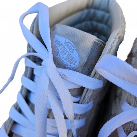 NWT Vans Sk8 Hi Skate Suede Unisex Mens 7.5 Womens 9 Checkered High Top Sneakers - Picture 6 of 8